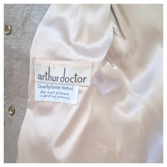 Vintage 60s 70s Penny Lane Faux Fur Winter Coat - Picture 9 of 11